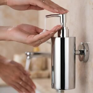 Premium Chrome Wall Mounted Liquid Soap Dispenser