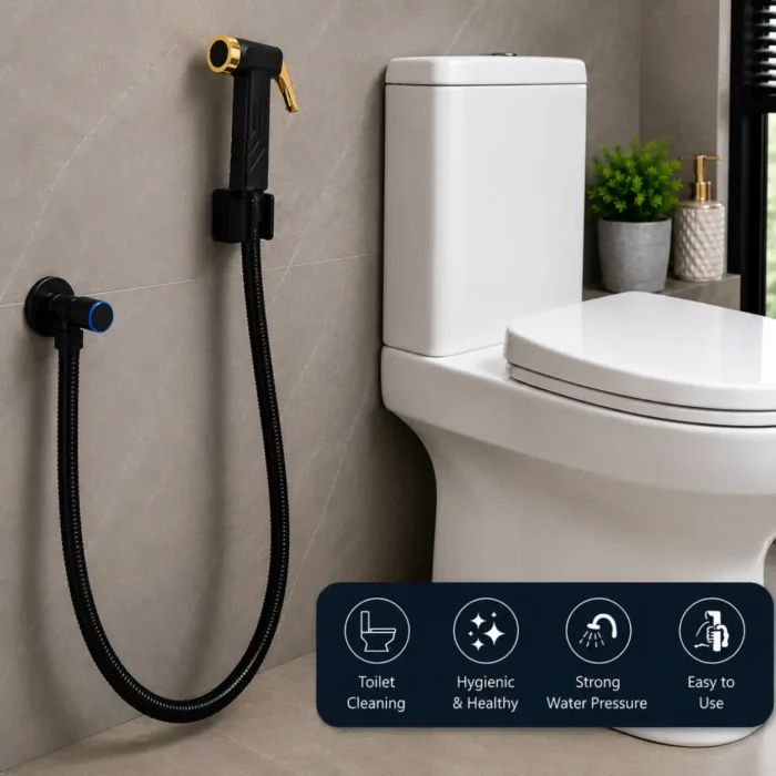 Matte Black Health Faucet Set1 Matte Black Health Faucet Set1