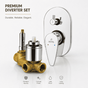 DEVNL 20mm High Flow Pioria Concealed Diverter